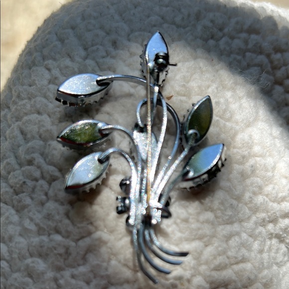 Vintage Silver and Blue Brooch - Picture 2 of 6